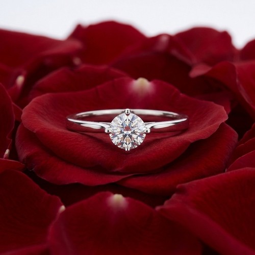 Minimalist solitaire ring - solitaire,