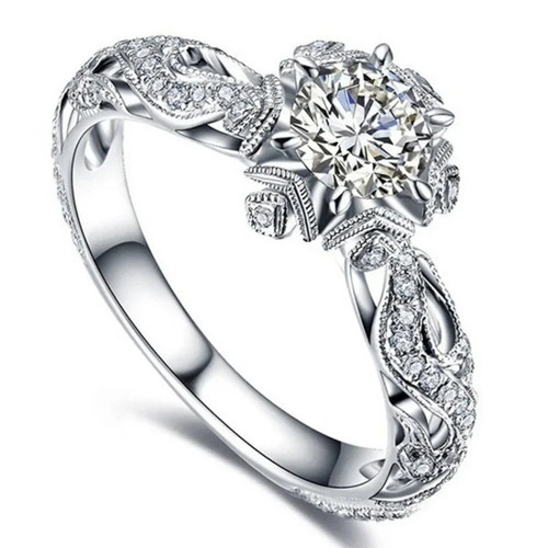 Cubic zirconia silver plated - zirconia,